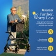 thumbnail image 2 of LifeWalker UPWalker Original Upright Rollator Walker with Seat for Seniors, 2 of 6