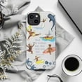 thumbnail image 6 of Underwater Curious Monkey Adventure Christian Phone Case, Bible Verse Psalms 46:5 Scripture Ocean Design Cover for iPhone 16 15 14 13 12 11 Pro Max Plus Mini, 6 of 6