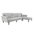 thumbnail image 4 of Wulawindy Convertible Sofa bed sleeper Navy blue velvet（W223S00459、W223S00709、W223S00007）, 4 of 7