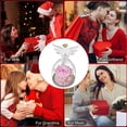 thumbnail image 5 of Rosa eterna con forma de ángel para niña, cubierta de cristal, regalo de vacaciones, decoración de rosas, regalo de cumpleaños para amigos y familiares, 5 of 5
