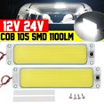 thumbnail image 4 of 6Pcs 24V LED DRL COB Car Daytime Running Lights Reading Light LED Strip Light Fog Lamp 8000K RV Caravans Bus Truck, 4 of 7