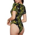 thumbnail image 2 of Balery Corn And Dragonflies Body de cuello redondo de manga corta para mujer Tops de manga corta Tops básicos-Large, 2 of 7
