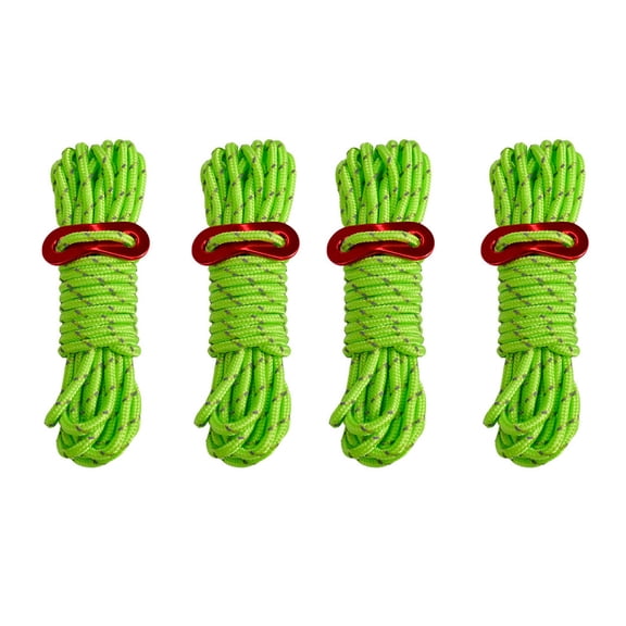 Advancent Cuerda reflectante para tienda de campaña 4X, cuerda de viento de alta resistencia, mano de obra fina, accesorio DIY, accesorios Ropa Deportiva, Zapatos Verde