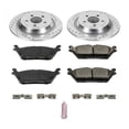 thumbnail image 3 of PowerStop Rear Z23 Evolution Sport Carbon-Fiber Ceramic Brake Pad and Drilled & Slotted Rotor Kit Fits: FORD Select Models K6814, 3 of 10