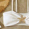 thumbnail image 5 of Girls Swimsuit Adjustable Spaghetti Strap Tops High Waist Sporty Bikini Set with Swim Cover Up Skirt 3 Piece Set, 5 of 6
