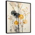 thumbnail image 2 of Designart "Seashell Sumi Asian Painting XII" Asian Floater Framed Canvas Print, 2 of 7