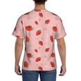 thumbnail image 2 of Naloa Cute Strawberry C Men's T-Shirt Sport T-shirt Men's Basic Tee Casual Men's Shirt, Round Neck, Short Sleeves - X-Large, 2 of 5