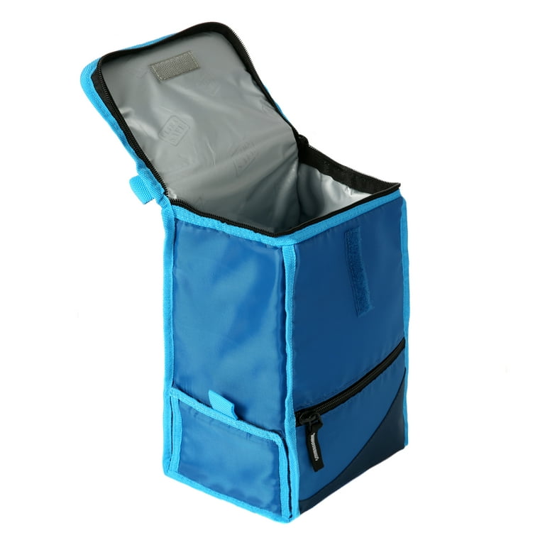 Fridge Pak, 12 Can Large Capacity Unisex Cooler Insulated Lunch Bag - Blue
