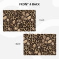thumbnail image 4 of Linen Placemat With 18×12in Double Stitching Is Effectively Insulated And Foldable For Family Hotel Picnic Trips Leopard Skin Print Style Firebrick_2 Four Pieces, 4 of 8