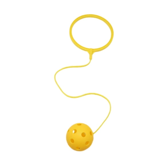 S SERENABLE Balle à Sauter de Cheville pour Enfants, Jouets de Balle d'Agilité pour Jeu de Fête, Extérieur, Plage, Jaune