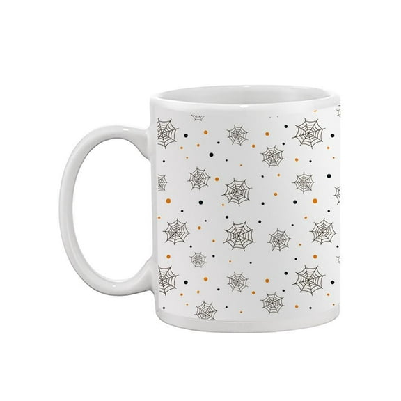 Spider Webs And Polka Dots Mug - Image by Shutterstock,