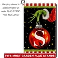 thumbnail image 6 of Christmas Monogram Letter S Garden Flag 12x18 Vertical Double Sided Winter Holiday Outside Decorations Burlap Family Last Name Initial Yard Flag, 6 of 6