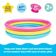 thumbnail image 2 of Pinkfong Baby Shark 3-Ring Inflatable Swimming Pool, Portable Pool for Summer Play (Ages 2+), 2 of 7