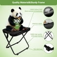 thumbnail image 4 of TaoLeHui Lightweight Folding Stool, Collapsible Camping Chair with Carry Bag, 13" Portable Design for Adults, Ideal for Travel, Hiking, Fishing, and Outdoor Use, 4 of 7