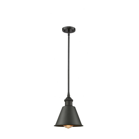516-1S-OB-M8 Innovations Lighting Smithfield - 1 Light Stem Hung Mini Pendant In Industrial Style-7.5 Inches Tall and 7 Inches Wide-Oil Rubbed Bronze