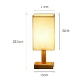 thumbnail image 2 of Led Bedside Lamp For Reading Bedside Table Lamp Eye Protection USB Powered Fabric Lampshade Modern Minimalist Nightstand Light For Bedroom Study, 2 of 7
