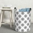 thumbnail image 6 of Sikiie Retro Compass Print Round Dirty Clothes Basket, Waterproof Standing Foldable Storage Basket, for Laundry Room, Bedroom, Bathroom Storage-Medium, 6 of 6