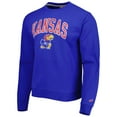 thumbnail image 2 of Men's League Collegiate Wear Royal Kansas Jayhawks 1965 Arch Essential Lightweight Pullover Sweatshirt, 2 of 3