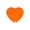 Orange, variant on Heart Shape Slow Feeder Lick Mat, Suction Cup Anti-Choke Pad for Dogs Cats, Washable Treat Spreader, Slow Eating Interactive Surface