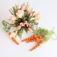 thumbnail image 4 of Easter Wooden Carrot Beads String Wood Pendant Spring Home Party Decoration for Birthday Housewarming, 4 of 7