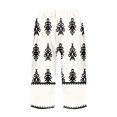 thumbnail image 3 of WTOBBY Women's Trendy Floral Design Elastic Waist Casual Bermuda Shorts with Side Pockets, Stylish and Versatile for Exercise or Social Events,White XL, 3 of 4