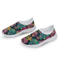 thumbnail image 6 of Stylish Sugar Skull Printed Mesh Breathable Shoes Comfortable Flat Walking Running Shoes Casual Sports Shoes, 6 of 9