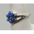 thumbnail image 6 of Size 6.5, Blue Fire Opal Topaz Flower Ring, 6 of 6