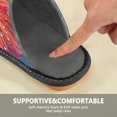 thumbnail image 6 of IAUYY Memory Foam House Slippers Suitable for Both Men and Women. Comfortable, Anti-Slip Plush Flat-Bottomed Slippers The Best Holiday Gift Bright Red Hibiscus Flowers, 6 of 9