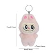 thumbnail image 2 of Labuubu Peluches Llavero, The Monsters Macarrón Blind Box Peluche Keychain, Lindo Action Figuras Juguete, Regalos para Niñas y Niños,Rosa, 2 of 4