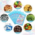 thumbnail image 4 of 100 Piezas Bolsas HolográFicas Resellables, Bolsa de Mylar una Prueba de Olores con Ventana Transparente para Almacenamiento de Alimentos Recuerdo de Fiesta Negocios, 4 of 5