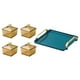 thumbnail image 2 of Bandeja para servir aperitivos con plato de frutos secos, bandeja nórdica dividida para servir Marrón, 2 of 9