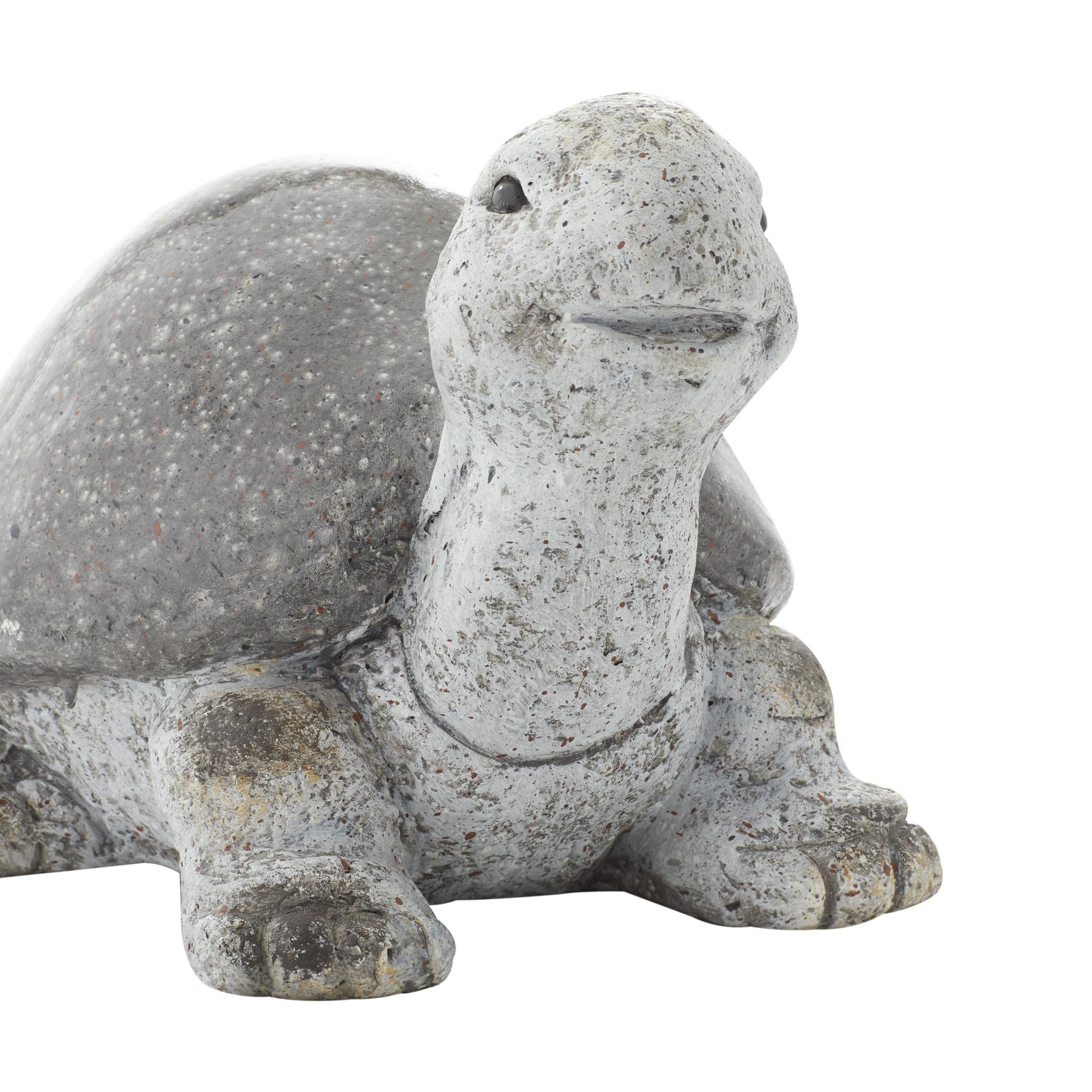 DecMode 10" Indoor Outdoor Turtle Garden Sculpture