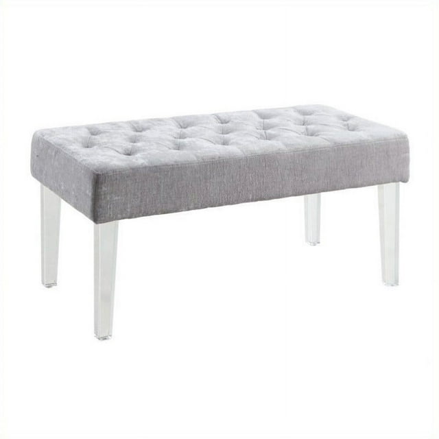 Riverbay Furniture Banc en Acrylique Platine Transparent