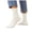 White-flannel fleece warm socks, variant on MKOSPLRT Winter Warm Home Sleeping Socks for Ladies Brown Plush Thick Flannel Fleece Mid‑Calf Floor Socks Cozy Fluffy Casual House Socks Night Rest Indoor Lounging