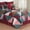Green, variant on Shady Pines Burgundy Red Cabin Lodge Full/Queen Quilt