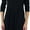 Black, variant on Classsic Fit Skater Dress with 3/4 Sleeves - Olive - Medium