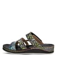thumbnail image 2 of Spring Step L’Artiste Women’s Caiman Hand Painted Leather Slide Sandal, 2 of 7