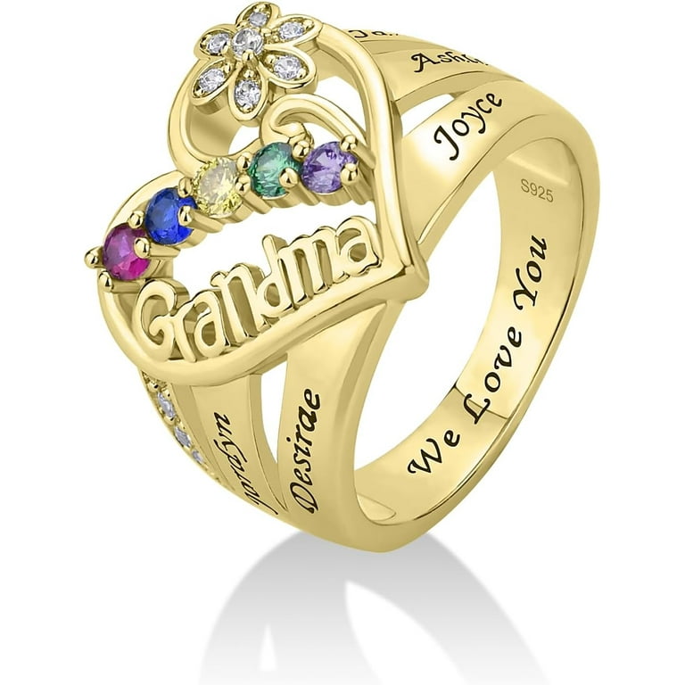 personalized grandmothers ring