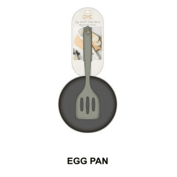 Cook with Color Nonstick Egg Frying Pan with Mini Silicone Turner Spatula, Breakfast Cookware Set, Sage