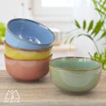 thumbnail image 4 of MAIA Dinnerware Sets Plates and Bowls Sets 30 Ounce Mixing Bowls Ramen Bowl Set 6 Inch Soup Bowls Serving Bowls Ceramic Fruit Bowl Set Of 4 for Pasta Salad Cereal Kitchen, 4 of 7