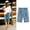Blue, variant on Shorts for Women TopLLC Womens Shorts Women's Summer Print Five Points Large Size Cotton Linen Pants Casual Pants Fashion Pants
