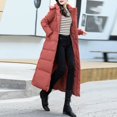 thumbnail image 2 of Vedolay Womens Hooded Parka Coat Long Sleeve Knit Coat Open Front Cardigan Coat Outerwear 2023 Watermelon Red,L, 2 of 5