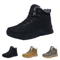 thumbnail image 4 of NOKIO Men'S Snowshoeing Fleece-Lined Boots Men'S Snow Boots Men'S High Top Snow Boots Fashion Casual Trainers Breathable Flat Casual Shoes Winter Padded Warm Men'S Boots Men'S Winter Hiking Boots, 4 of 5