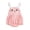 Pink, variant on My First Easter Baby Girl Outfit Cute Cartoon Bunny Printed Romper Sleeveless Crew Neck Bodysuit Causal Soft Summer Clothes Pink