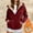 Wine, variant on VISALY Zip Up Hoodies Plain Sweatshirt Fleece Plush Hoodie Comfy Loose Solid Warm Sweatshirt Long Sleeve Jacket with Pockets Sweater Jacket Long Sleeve Shirts Casual Soft Sweatshirt Beige L