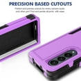 thumbnail image 2 of Galaxy Z Fold 4 Case, Allytech Military Grade Protective Anit-Scratch Shockproof Drop Proof Bumper Defender Back Cover Case for Samsung Galaxy Z Fold 4 5G - Purple, 2 of 5