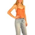 thumbnail image 2 of Aeropostale Débardeur Charseuse pour Femmes, Orange, Juniors, Grand, 2 of 4