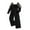 Black, variant on Girls Jumpsuit Mesh Splicing Long Sleeve Casual Solid Color Rompers Stylish Formal Jumpsuits Size 10 Y-12 Y