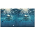 thumbnail image 2 of Shark Swimming Underwater Hardcover 3 Ring Binder 1.5” Round Rings Binder Organizer Letter Size Paper Pockets School Office Supplies, 2 of 9