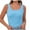 Light Blue, variant on Aofany Tank Tops for Women Ribbed Tank Tops Sleeveless Slim Fit Pullover Shirts Solid Color Undershirt